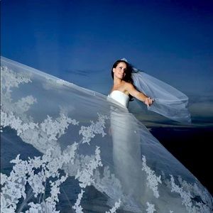 Wedding dress from Pronovias.